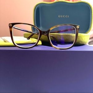 Brown Gucci eyeglasses
